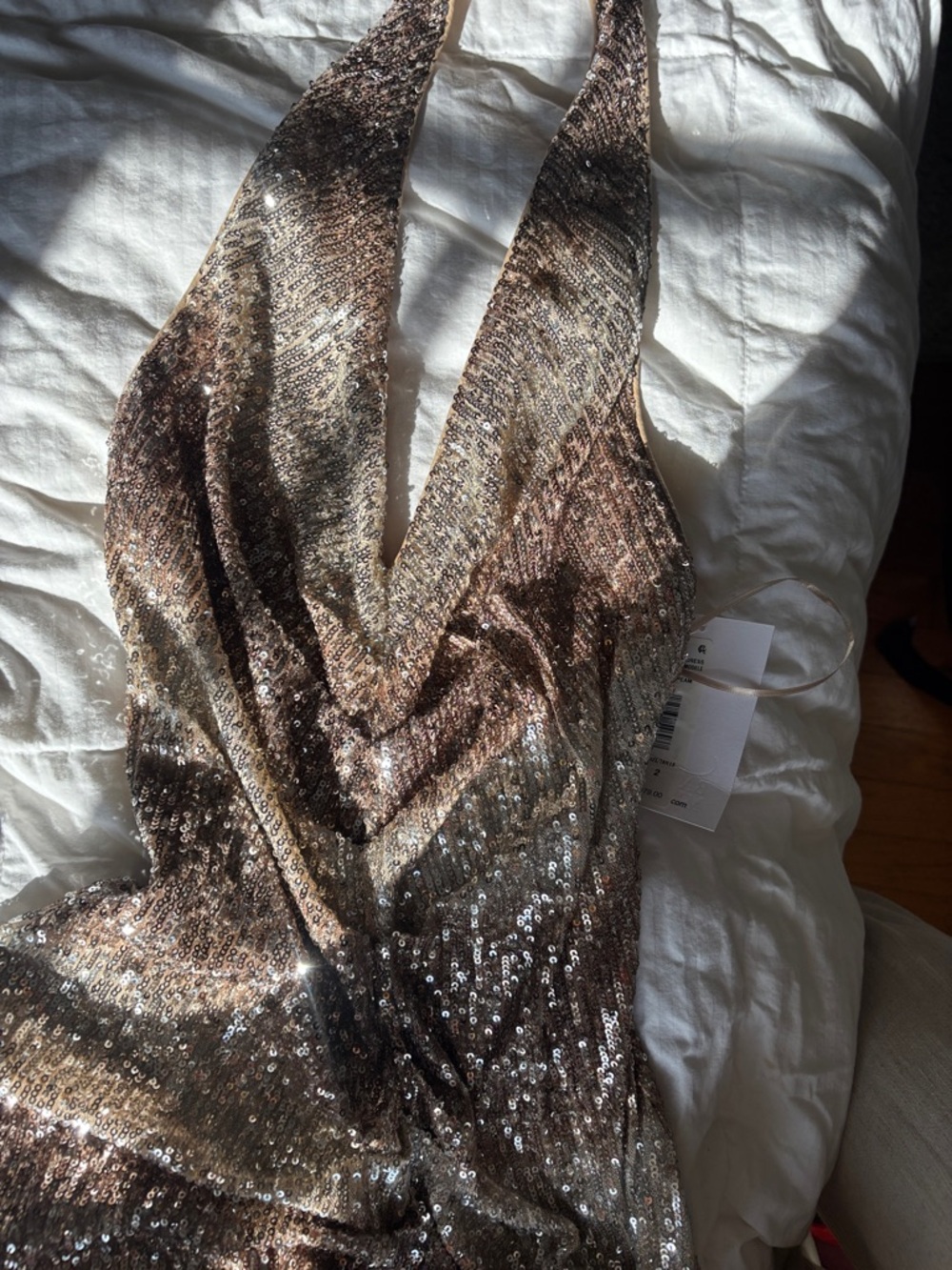 NWT Badgley Mischka Sequin Cocktail Dress